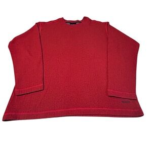 Patagonia Red Knit Crewneck Sweater Mens XL Outdoor Wool Blend Pullover